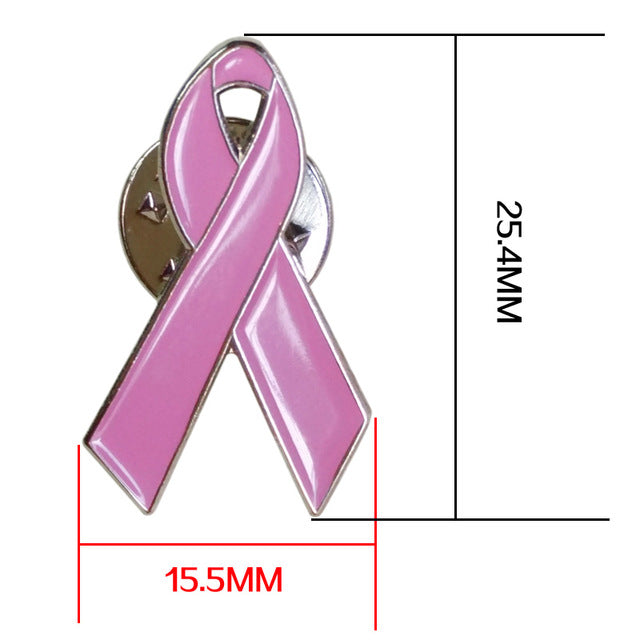 Breast Cancer Awareness Heart Survivor Believe Hope Pink Ribbon Lapel Pins