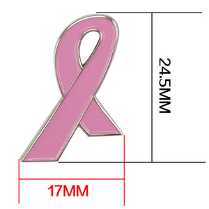 Breast Cancer Awareness Heart Survivor Believe Hope Pink Ribbon Lapel Pins